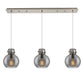 Innovations - 123-410-1PS-SN-G410-8SM - Four Light Linear Pendant - Newton - Brushed Satin Nickel