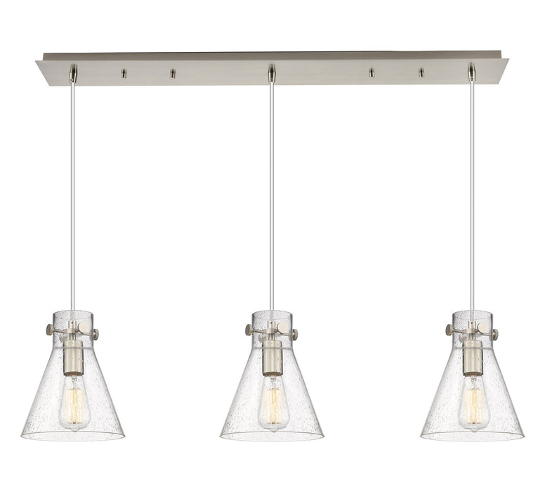 Innovations - 123-410-1PS-SN-G411-8SDY - Three Light Linear Pendant - Downtown Urban - Brushed Satin Nickel