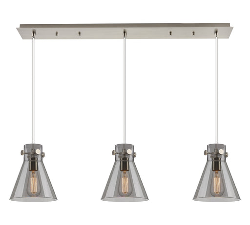 Innovations - 123-410-1PS-SN-G411-8SM - Six Light Linear Pendant - Downtown Urban - Brushed Satin Nickel