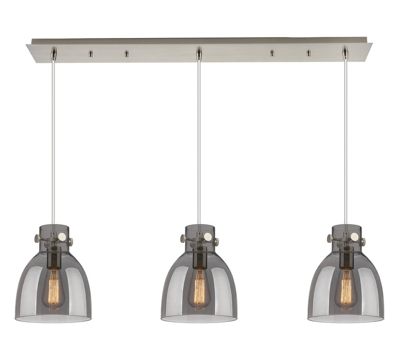 Innovations - 123-410-1PS-SN-G412-8SM - Nine Light Linear Pendant - Downtown Urban - Brushed Satin Nickel