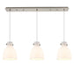 Innovations - 123-410-1PS-SN-G412-8WH - Two Light Linear Pendant - Downtown Urban - Brushed Satin Nickel