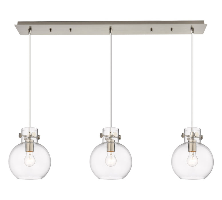 Innovations - 123-410-1PS-SN-G410-8CL - Eight Light Linear Pendant - Downtown Urban - Brushed Satin Nickel