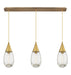 Innovations - 123-450-1P-BB-G450-6CL - LED Linear Pendant - Downtown Urban - Brushed Brass