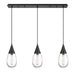 Innovations - 123-450-1P-BK-G450-6CL - LED Linear Pendant - Downtown Urban - Matte Black