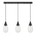 Innovations - 123-450-1P-BK-G450-6SCL - LED Linear Pendant - Downtown Urban - Matte Black