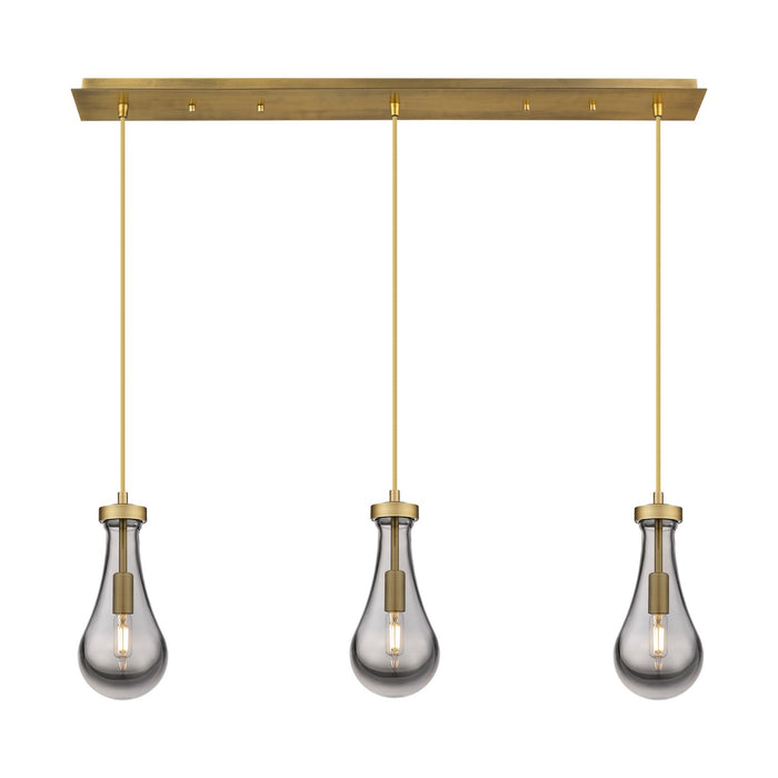 Innovations - 123-451-1P-BB-G451-5SM - LED Linear Pendant - Downtown Urban - Brushed Brass