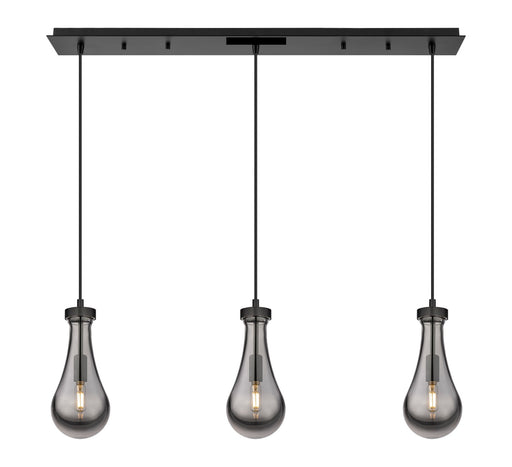 Innovations - 123-451-1P-BK-G451-5SM - LED Linear Pendant - Downtown Urban - Matte Black