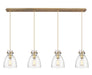 Innovations - 124-410-1PS-BB-G412-8SDY - Seven Light Linear Pendant - Downtown Urban - Brushed Brass