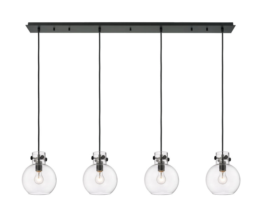 Innovations - 124-410-1PS-BK-G410-8CL - Six Light Linear Pendant - Downtown Urban - Matte Black