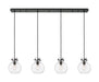 Innovations - 124-410-1PS-BK-G410-8CL - Six Light Linear Pendant - Downtown Urban - Matte Black