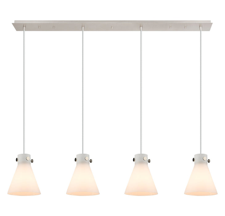 Innovations - 124-410-1PS-PN-G411-8WH - Five Light Linear Pendant - Downtown Urban - Polished Nickel