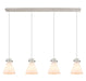 Innovations - 124-410-1PS-PN-G411-8WH - Five Light Linear Pendant - Downtown Urban - Polished Nickel