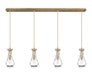 Innovations - 124-451-1P-BB-G451-5CL - LED Linear Pendant - Downtown Urban - Brushed Brass