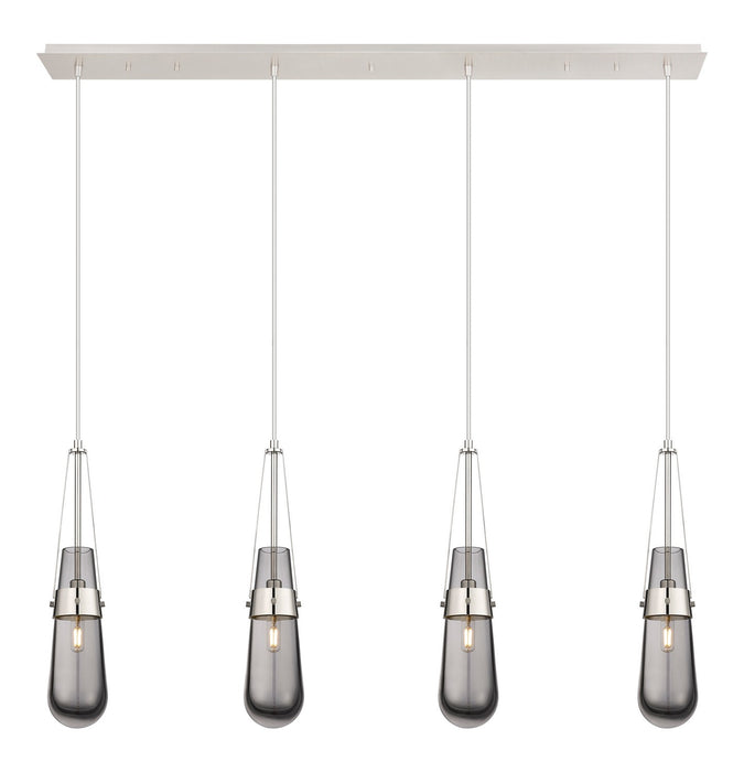 Innovations - 124-452-1P-PN-G452-4SM - LED Linear Pendant - Downtown Urban - Polished Nickel