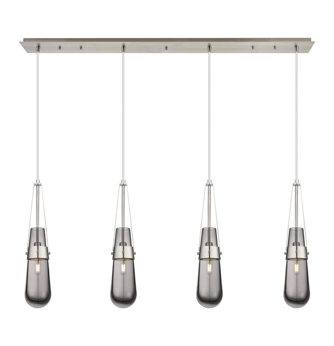 Innovations - 124-452-1P-SN-G452-4SM - LED Linear Pendant - Downtown Urban - Brushed Satin Nickel