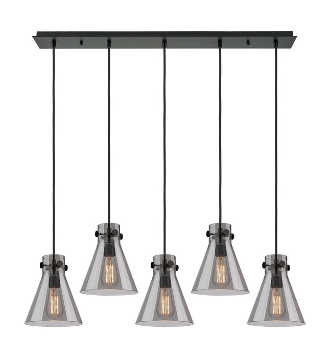 Innovations - 125-410-1PS-BK-G411-8SM - One Light Linear Pendant - Downtown Urban - Matte Black