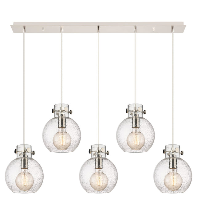 Innovations - 125-410-1PS-PN-G410-8SDY - Three Light Linear Pendant - Newton - Polished Nickel