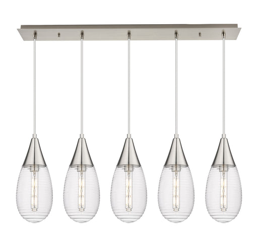 Innovations - 125-450-1P-SN-G450-6SCL - LED Linear Pendant - Downtown Urban - Brushed Satin Nickel