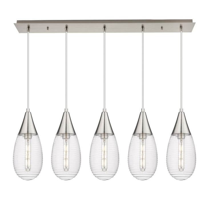 Innovations - 125-450-1P-SN-G450-6SCL - LED Linear Pendant - Downtown Urban - Brushed Satin Nickel