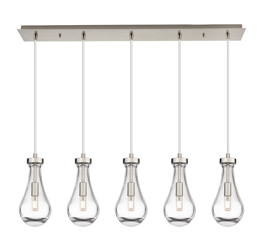 Innovations - 125-451-1P-SN-G451-5CL - LED Linear Pendant - Downtown Urban - Brushed Satin Nickel