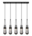 Innovations - 125-452-1P-BK-G452-4SM - LED Linear Pendant - Downtown Urban - Matte Black