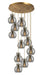 Innovations - 126-410-1PS-BB-G410-8SM - 12 Light Pendant - Newton - Brushed Brass