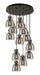 Innovations - 126-410-1PS-BK-G412-8SM - 12 Light Pendant - Downtown Urban - Matte Black