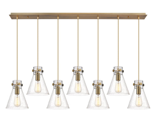 Innovations - 127-410-1PS-BB-G411-8SDY - One Light Linear Pendant - Downtown Urban - Brushed Brass