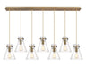 Innovations - 127-410-1PS-BB-G411-8SDY - One Light Linear Pendant - Downtown Urban - Brushed Brass