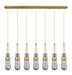 Innovations - 127-452-1P-BB-G452-4SM - LED Linear Pendant - Downtown Urban - Brushed Brass