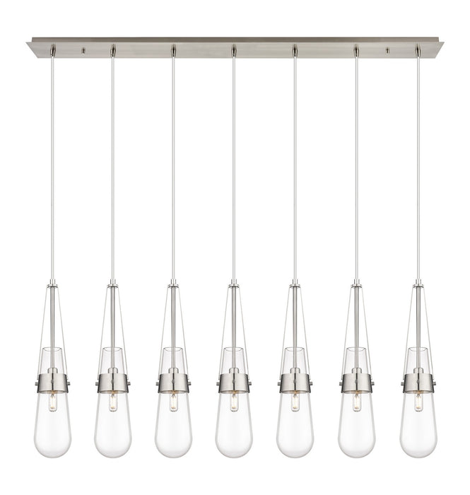 Innovations - 127-452-1P-SN-G452-4CL - LED Linear Pendant - Downtown Urban - Brushed Satin Nickel