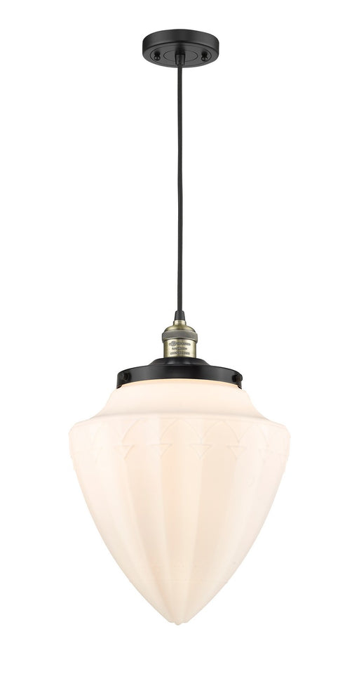 Innovations - 201C-BAB-G661-12-LED - LED Mini Pendant - Franklin Restoration - Black Antique Brass