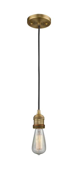 Innovations - 201C-BB - One Light Mini Pendant - Franklin Restoration - Brushed Brass