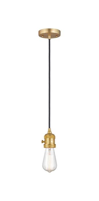 Innovations - 201CSW-SG - One Light Mini Pendant - Franklin Restoration - Satin Gold