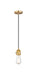 Innovations - 201CSW-SG - One Light Mini Pendant - Franklin Restoration - Satin Gold