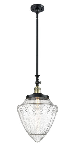 Franklin Restoration One Light Mini Pendant Black Antique Brass
