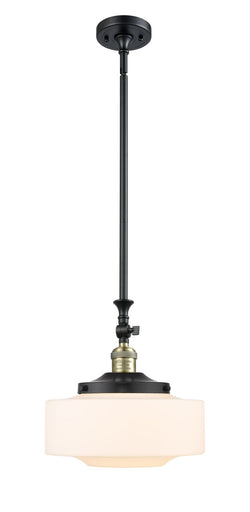 Franklin Restoration One Light Mini Pendant Black Antique Brass