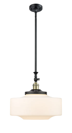 Franklin Restoration One Light Mini Pendant Black Antique Brass