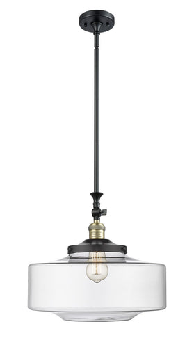 Franklin Restoration One Light Mini Pendant Black Antique Brass