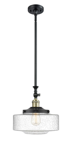 Franklin Restoration One Light Mini Pendant Black Antique Brass
