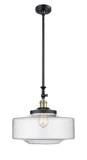Franklin Restoration One Light Mini Pendant Black Antique Brass