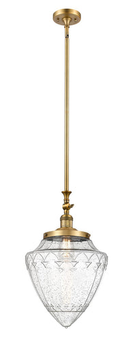 Franklin Restoration One Light Mini Pendant Brushed Brass