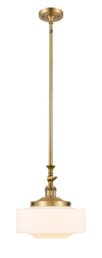 Franklin Restoration One Light Mini Pendant Brushed Brass