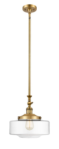 Franklin Restoration One Light Mini Pendant Brushed Brass