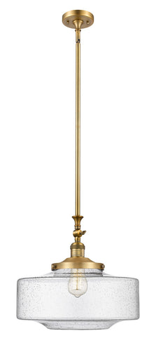 Franklin Restoration One Light Mini Pendant Brushed Brass