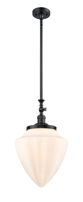 Innovations - 206-BK-G661-12 - One Light Mini Pendant - Franklin Restoration - Matte Black