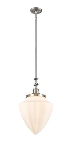 Franklin Restoration One Light Mini Pendant Brushed Satin Nickel