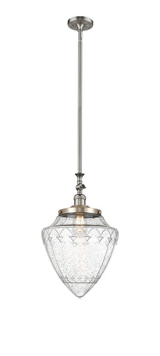 Franklin Restoration One Light Mini Pendant Brushed Satin Nickel
