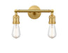 Innovations - 208-SG - Two Light Bath Vanity - Franklin Restoration - Satin Gold