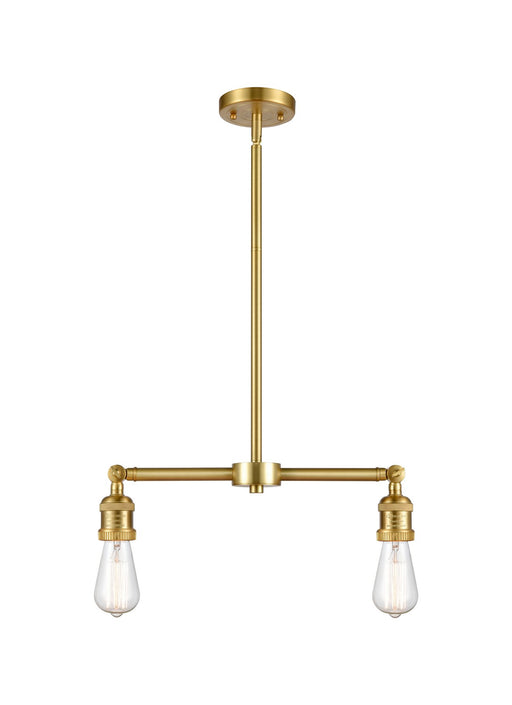Innovations - 209-SG - Two Light Island Pendant - Franklin Restoration - Satin Gold